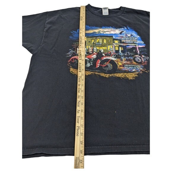 STURGIS BIKE WEEK 2008 MOTORCYCLE SHIRT w/ BACK HIT - Picture 10 of 10